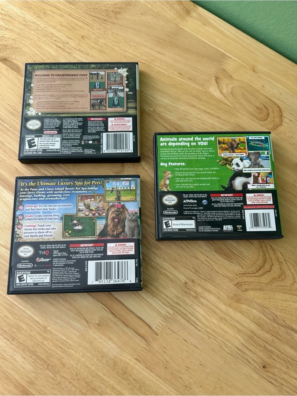 Nintendo DS Vet Life Game - Bright Green Cover
